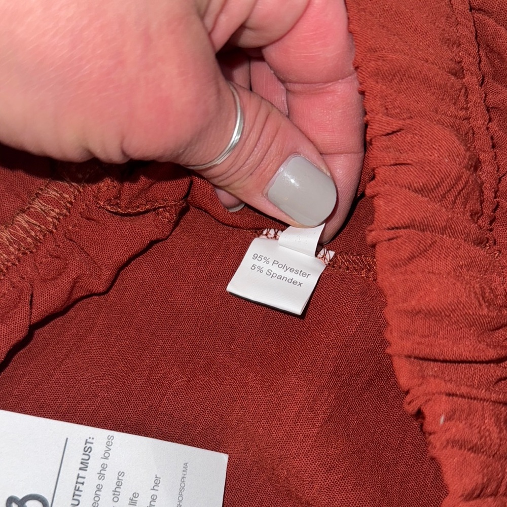 Red Wide Leg Pants - Picture 4 of 7